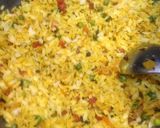 A picture of step 3 of Veg Poha.