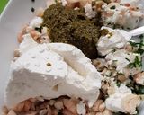 Une image de l'étape 2 de °Champignons farcis au pesto et chèvre frais°.