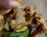 A picture of step 9 of Bbq chicken burger.