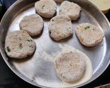 A picture of step 4 of Sweet potato and raw banana tikki.