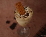 A picture of step 2 of Bourbon vanilla Shake.