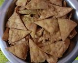 A picture of step 1 of Namkin poori ready for order.