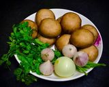 Hình bước làm 1 của món Nấm Mỡ Sốt Bơ Tỏi