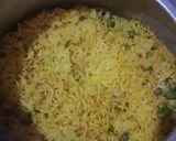 A picture of step 3 of Matar pulao.