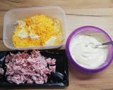 Baconös, sajtkrémes csigák recept fázis 1 fotója