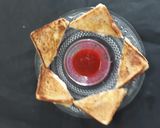 A picture of step 4 of Onion tomato cheesey toast.