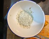 A picture of step 6 of Chicken tikka on naan with fragrant salad.