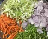 A picture of step 12 of Veg frankie.
