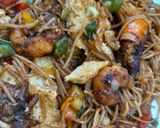 A picture of step 7 of Chinese fried rice stick.