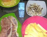 Foto langkah ke 1 dari resep Steak with mushroom sauce ala steak 21 anti gagal.