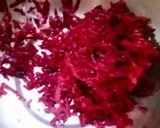 यू पी वाले धनिया आलू विथ बीटरूट डिप(U P WALE DHANIYA ALOO WITH BEETROOT DIP RECIPE IN HINDI)I) रेसिपी चरण 5 फोटो