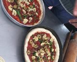 صورة لخطوة 14 من وصفة بيتزا مرجريتا مع خضار ❤🍕