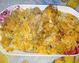 A picture of step 16 of Chicken Scallion Biryani.