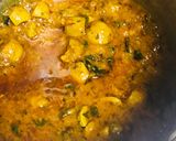 A picture of step 5 of Mutton kidneys curry.