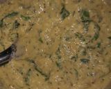A picture of step 3 of Moong palak chilla.
