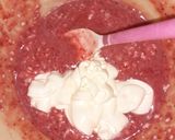 A picture of step 2 of White choco yogurt & Strawberry mousse.