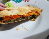 Foto del paso 6 de la receta: Tarta bicolor de zapallo y espinaca