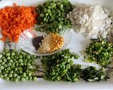 A picture of step 1 of Poha dumplings.