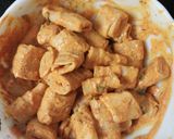 A picture of step 5 of Soya chap tikka.