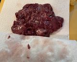A picture of step 4 of Chicken liver preparation.