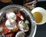 A picture of step 1 of Barbecue Open Sandwich.