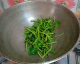 A picture of step 3 of Green Amaranth Stir Fry.