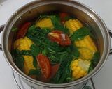 Foto langkah ke 6 dari resep Sayur Bayam Jagung Manis Super Mantul.