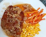 Foto langkah ke 7 dari resep Pan-Seared Tofu with Brown Sauce.