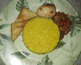 Foto langkah ke 5 dari resep Nasi Kuning Bumbu Racik Ayam.