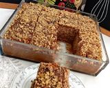 Pas rețetă Nuclava... Prăjitură însiropată cu nucă și griș 6 fotografie