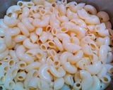 A picture of step 1 of Macaroni with veggies.