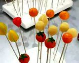 Foto langkah ke 6 dari resep Kue buah mini 🍎🍓🍌🍉- Thailand (Kanom Look Choup).