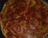 A picture of step 3 of Paratha Pizza.