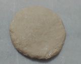 A picture of step 2 of Gol gappe - a famous street food of Delhi.