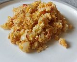 A picture of step 4 of Eggs with Cassava Flour.