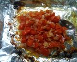 A picture of step 6 of Stuffed Portobello Mushrooms With oven roasted tomatoes.