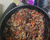 Foto del paso 10 de la receta: Crepes de calabaza rellenos de vegetales salteados