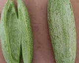 A picture of step 1 of Snake gourd subji.