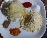 A picture of step 4 of Aloo bhujia.