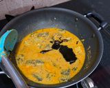 A picture of step 6 of Bitter gourd in tamarind gravy.
