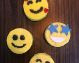 A picture of step 17 of Emoji mini cakes (eggless).