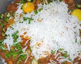 A picture of step 21 of Haleem Choley Chawal.