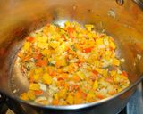 A picture of step 1 of Lentil and Swiss Chard Soup (Vegan).