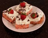 A picture of step 16 of Fresh Strawberry Chip Cake with Lemon Cream Frosting.