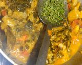 A picture of step 4 of Cabbage curry.