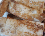 A picture of step 2 of Butter Fried Cuban Bread.