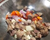 Foto langkah ke 2 dari resep Tumis Terong Ati Ampela.