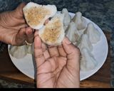 A picture of step 7 of Ground rice flour modak.