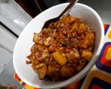 Foto langkah ke 4 dari resep Oseng Kentang bumbu Pala.
