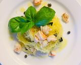 รูปขั้นตอนการทำที่ 4 ของ Spaghetti squash กุ้งเคเปอร์